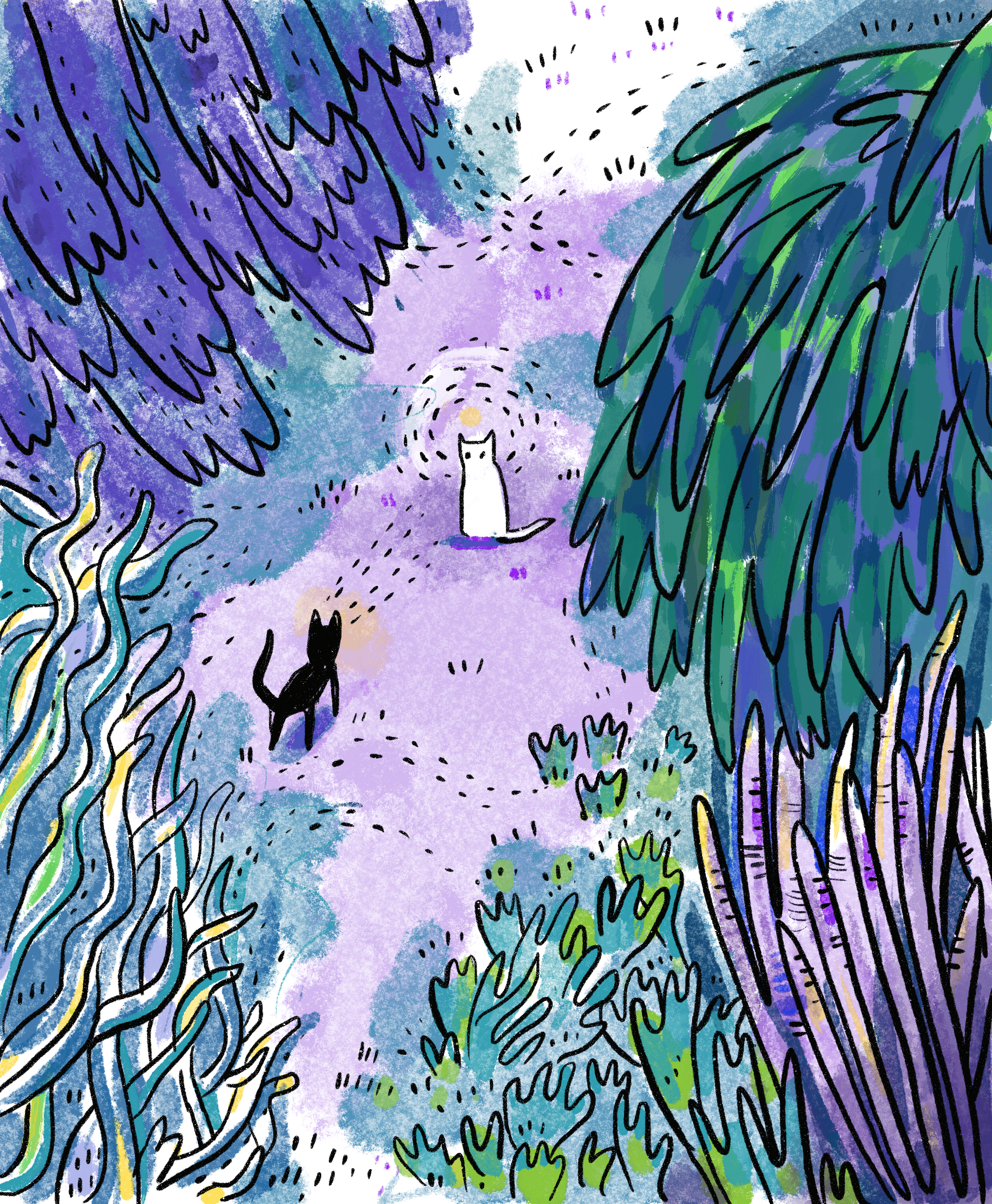 two strangers meet in a midnight clearing